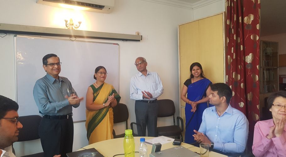 Dr. Veni Mathur, Sh. Vinod Asthana & Sh. R. B. Das during the Valedictory Session of 03rd. RSFTM Program on 04 May 2018