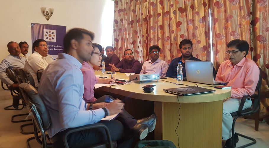 Sh. Naresh Mishra, Director - Techlog Services delivering his lecture on Rolling Stock Management to the Participants of RSFTM program on 04 May 2018